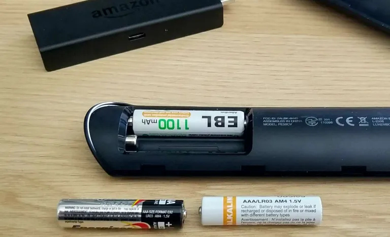 Change remote batteries to fix Firestick black screen