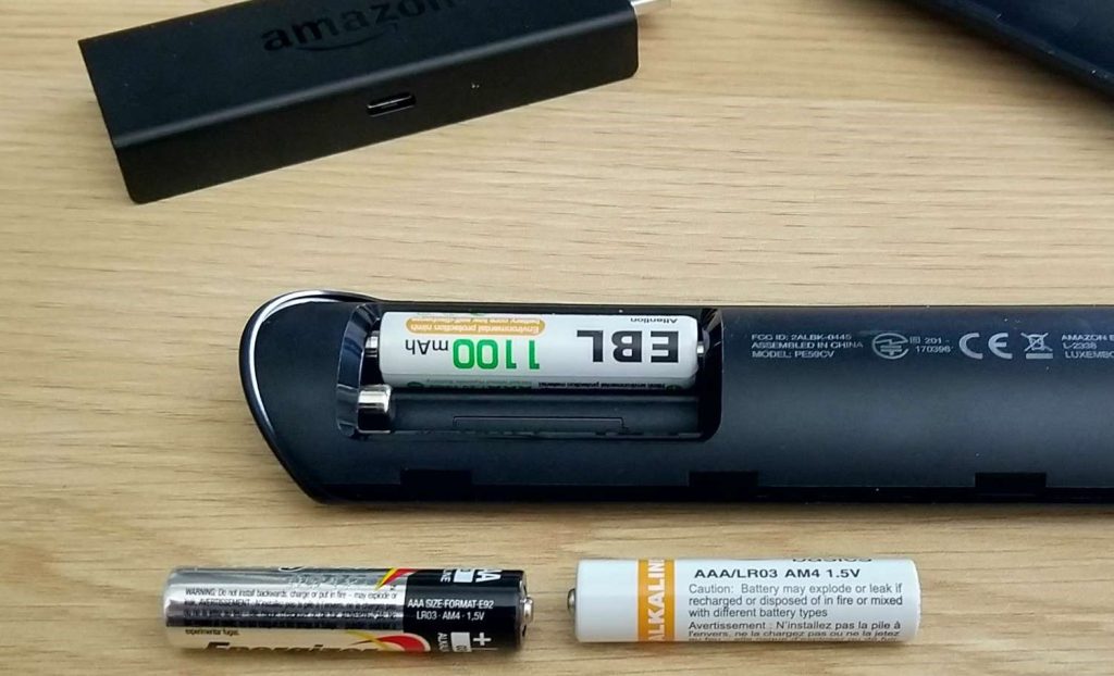 Change remote batteries to fix Firestick Won't Turn On