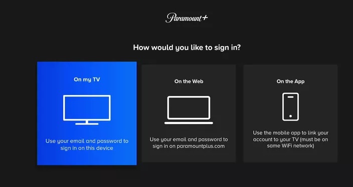 Choose your Activation type