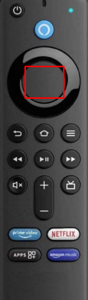 Press the Firestick remote's Select button to confirm