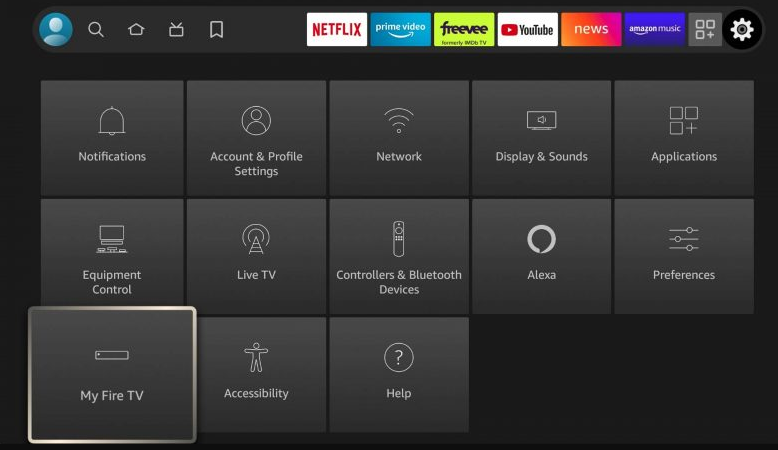 Enable Install unknown apps option under My Fire TV
