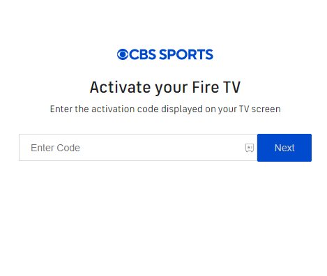 CBS Sports on Firestick - Activate