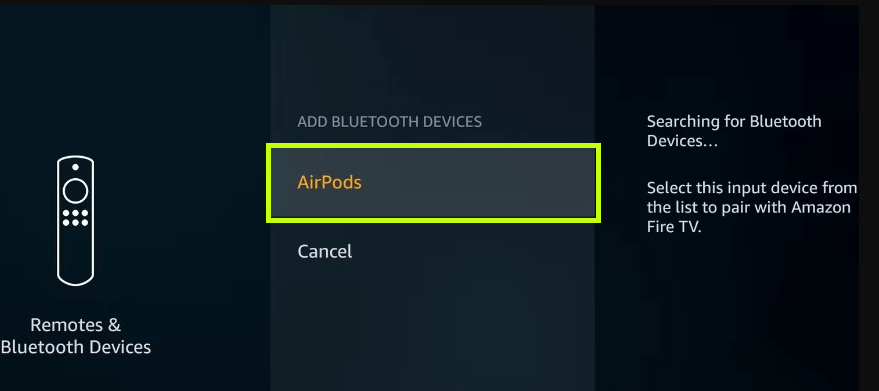 Select AirPods