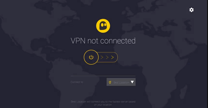 CyberGhost VPN enabled 