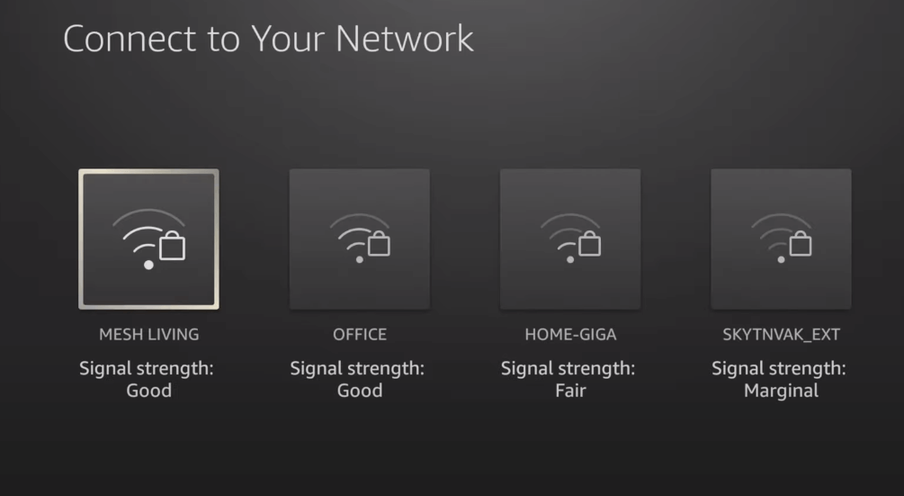 Connect Firestick to WIFI