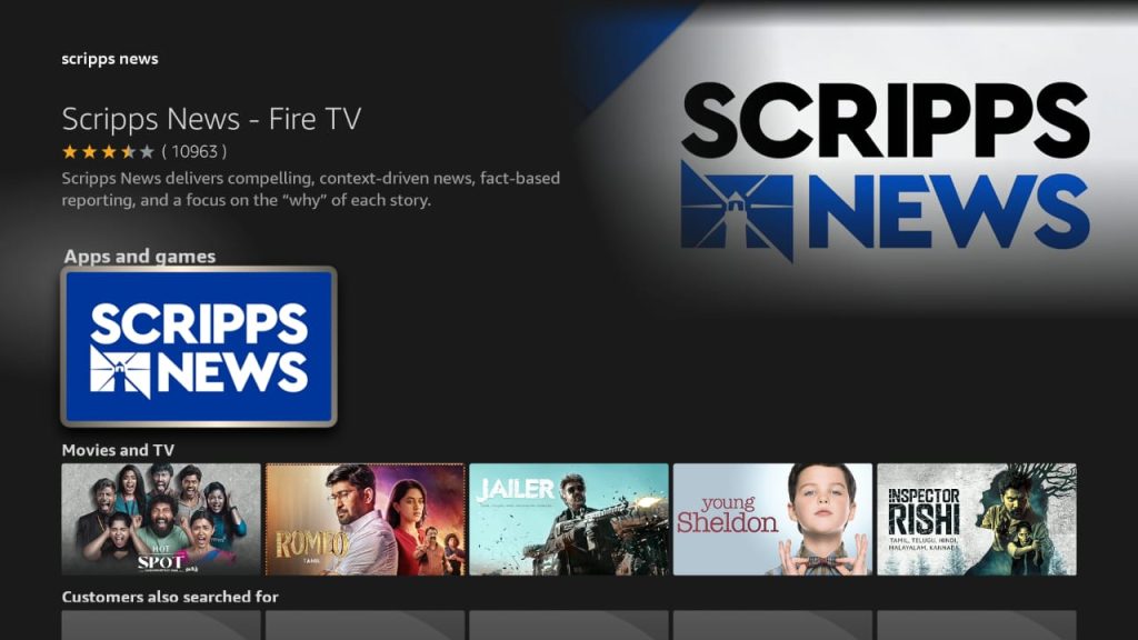 Select the Scripps News app
